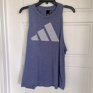 Adidas purple workout tank top size small